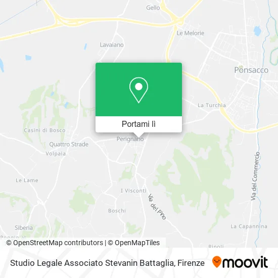 Mappa Studio Legale Associato Stevanin Battaglia
