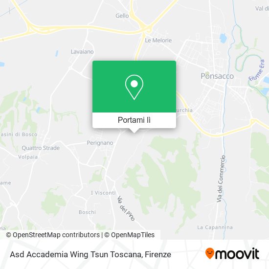 Mappa Asd Accademia Wing Tsun Toscana