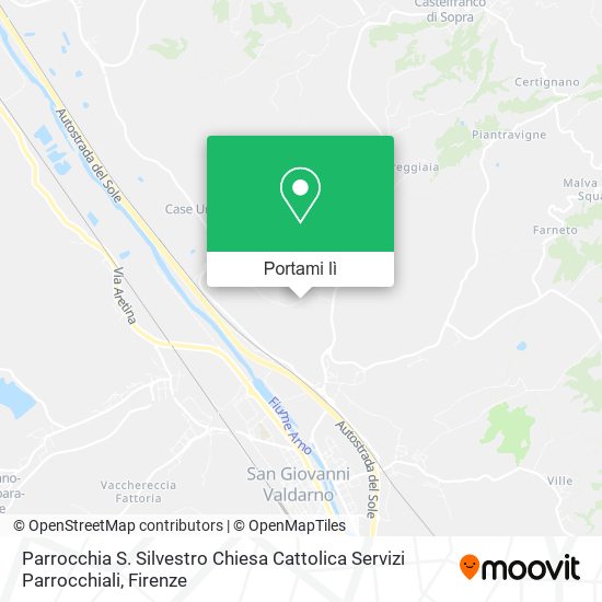 Mappa Parrocchia S. Silvestro Chiesa Cattolica Servizi Parrocchiali