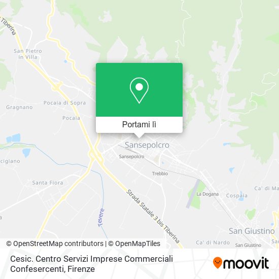 Mappa Cesic. Centro Servizi Imprese Commerciali Confesercenti