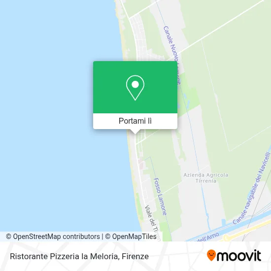 Mappa Ristorante Pizzeria la Meloria