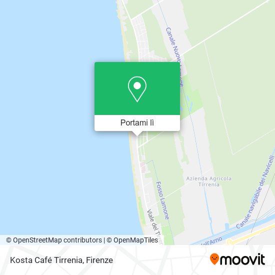 Mappa Kosta Café Tirrenia