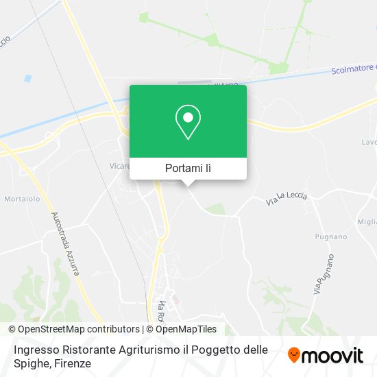 Mappa Ingresso Ristorante Agriturismo il Poggetto delle Spighe
