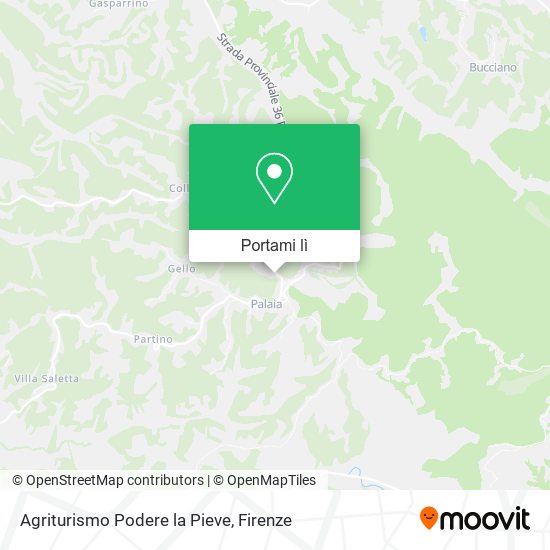 Mappa Agriturismo Podere la Pieve