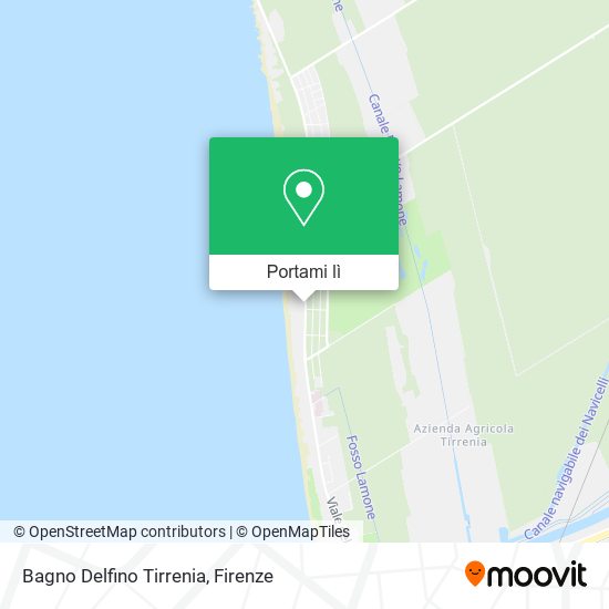 Mappa Bagno Delfino Tirrenia