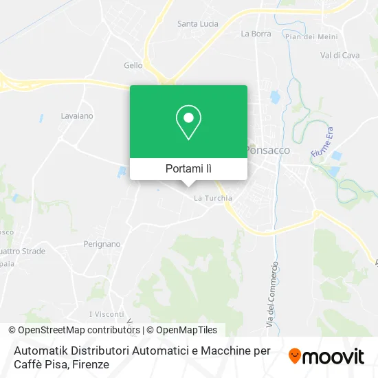 Mappa Automatik Distributori Automatici e Macchine per Caffè Pisa