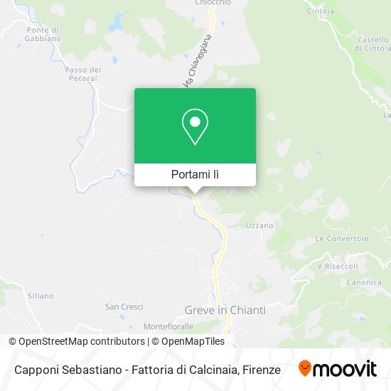 Mappa Capponi Sebastiano - Fattoria di Calcinaia