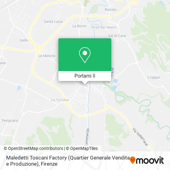 Mappa Maledetti Toscani Factory (Quartier Generale Vendita e Produzione)