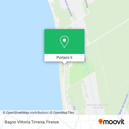 Mappa Bagno Vittoria Tirrenia