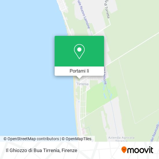 Mappa Il Ghiozzo di Bua Tirrenia