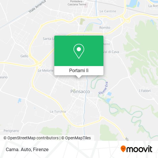 Mappa Cama. Auto