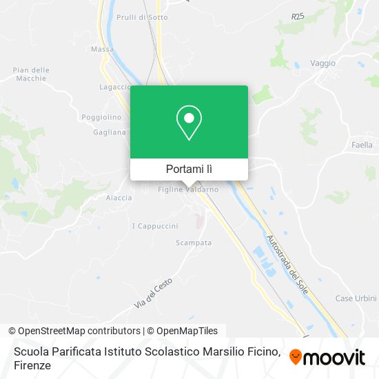 Mappa Scuola Parificata Istituto Scolastico Marsilio Ficino