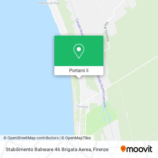 Mappa Stabilimento Balneare 46 Brigata Aerea