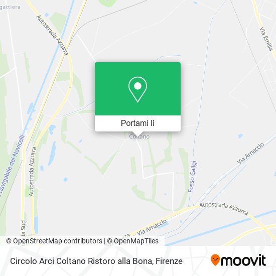 Mappa Circolo Arci Coltano Ristoro alla Bona