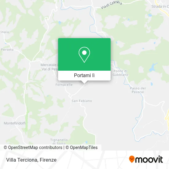 Mappa Villa Terciona