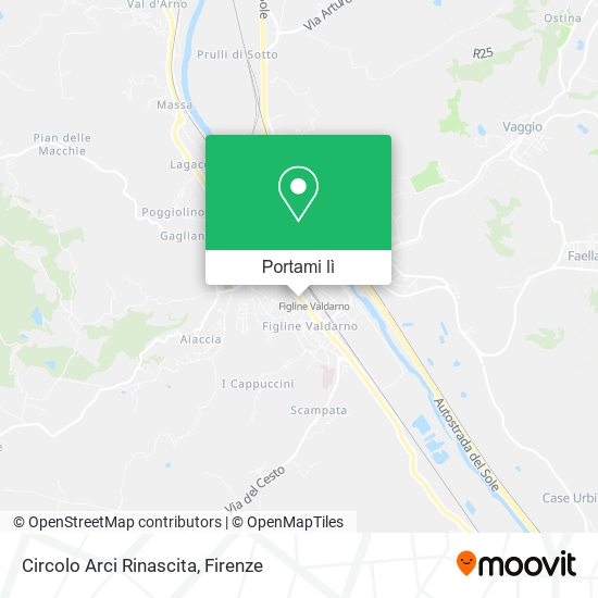 Mappa Circolo Arci Rinascita
