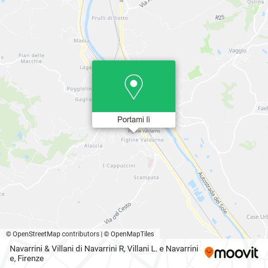 Mappa Navarrini & Villani di Navarrini R, Villani L. e Navarrini e