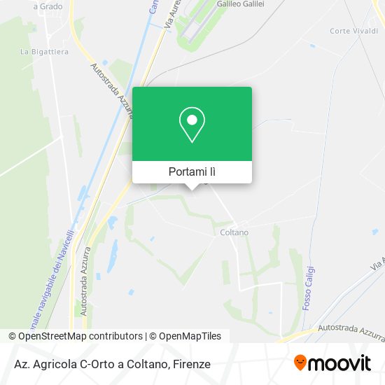 Mappa Az. Agricola C-Orto a Coltano