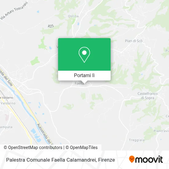 Mappa Palestra Comunale Faella Calamandrei