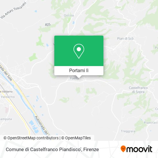 Mappa Comune di Castelfranco Piandisco'