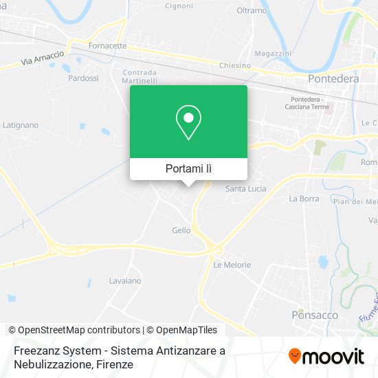 Mappa Freezanz System - Sistema Antizanzare a Nebulizzazione
