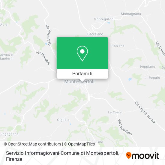 Mappa Servizio Informagiovani-Comune di Montespertoli