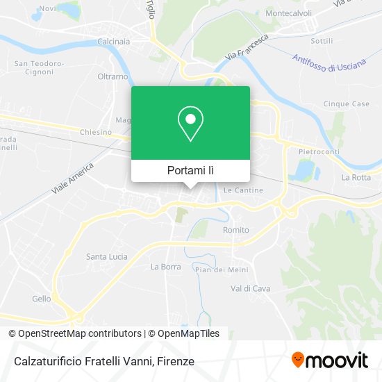 Mappa Calzaturificio Fratelli Vanni