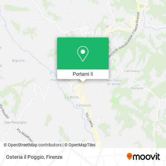 Mappa Osteria il Poggio