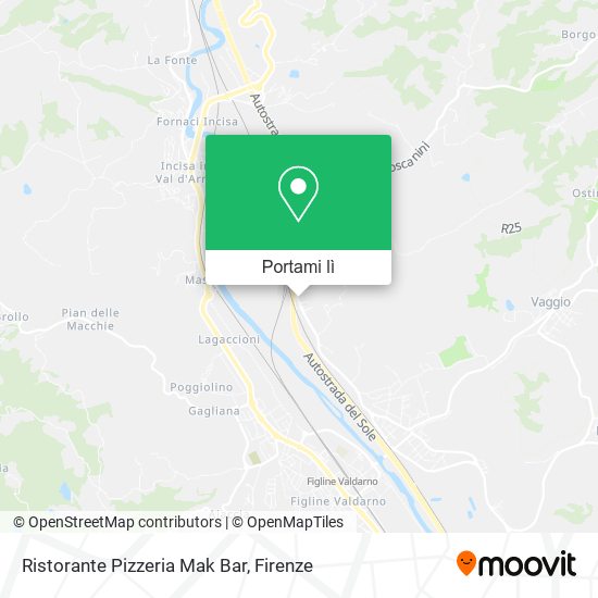 Mappa Ristorante Pizzeria Mak Bar