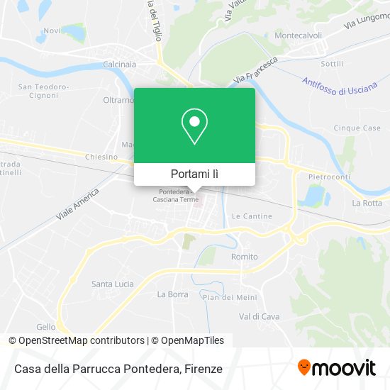 Mappa Casa della Parrucca Pontedera