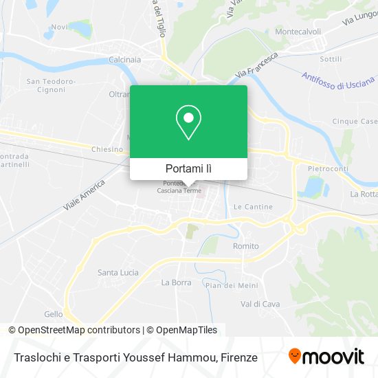 Mappa Traslochi e Trasporti Youssef Hammou