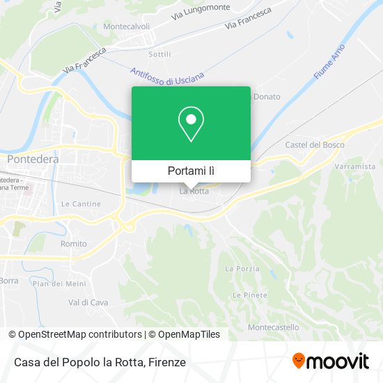 Mappa Casa del Popolo la Rotta