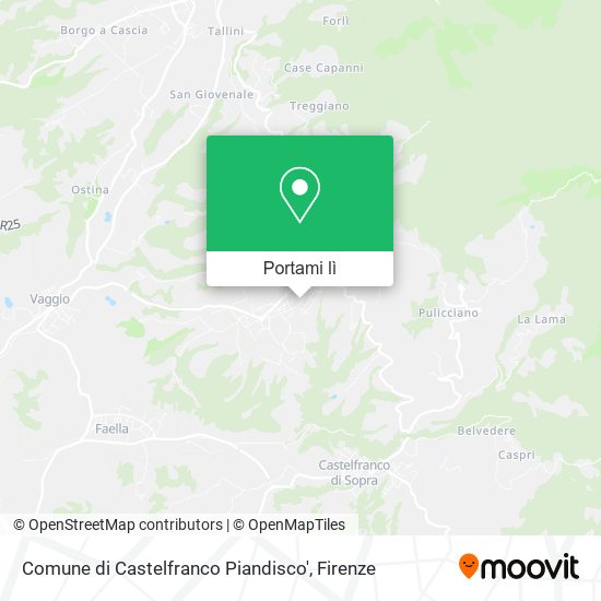 Mappa Comune di Castelfranco Piandisco'