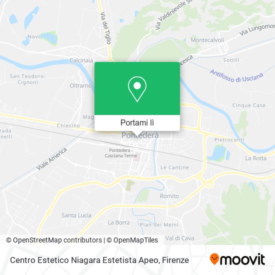 Mappa Centro Estetico Niagara Estetista Apeo