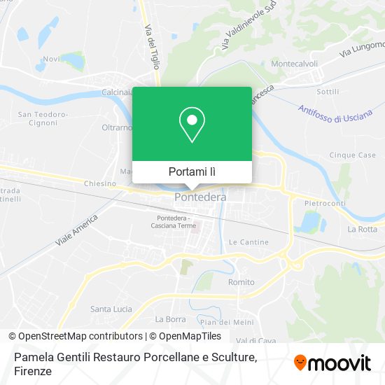 Mappa Pamela Gentili Restauro Porcellane e Sculture