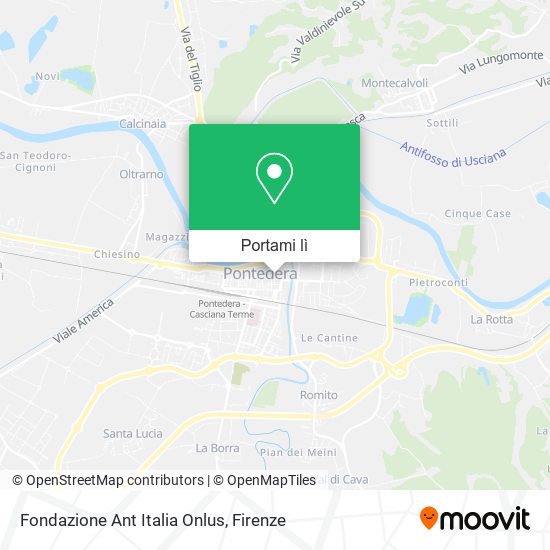 Mappa Fondazione Ant Italia Onlus