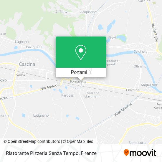 Mappa Ristorante Pizzeria Senza Tempo