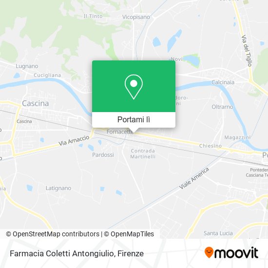Mappa Farmacia Coletti Antongiulio
