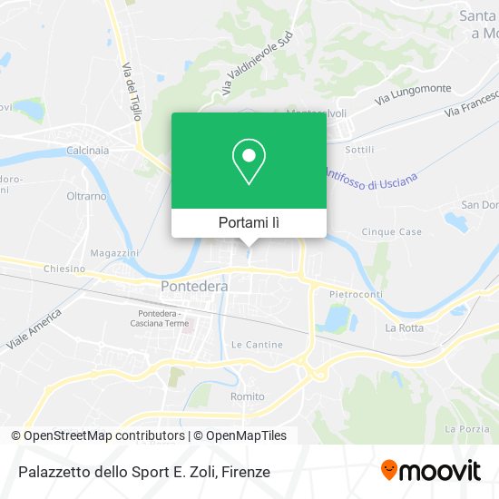 Mappa Palazzetto dello Sport E. Zoli