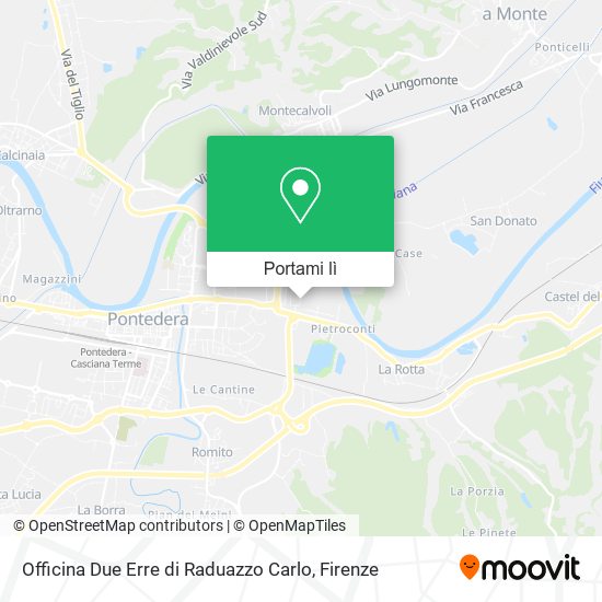 Mappa Officina Due Erre di Raduazzo Carlo