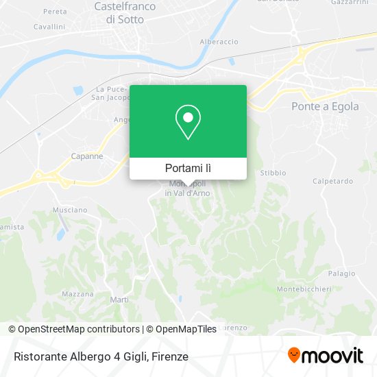 Mappa Ristorante Albergo 4 Gigli