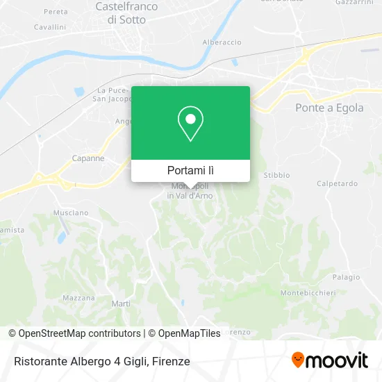Mappa Ristorante Albergo 4 Gigli