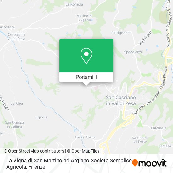 Mappa La Vigna di San Martino ad Argiano Società Semplice Agricola