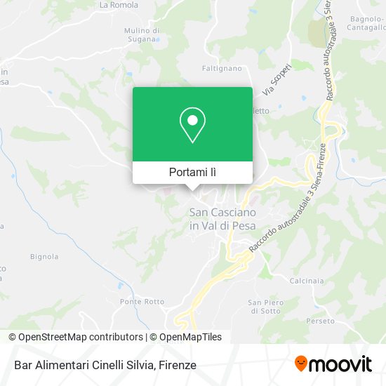 Mappa Bar Alimentari Cinelli Silvia