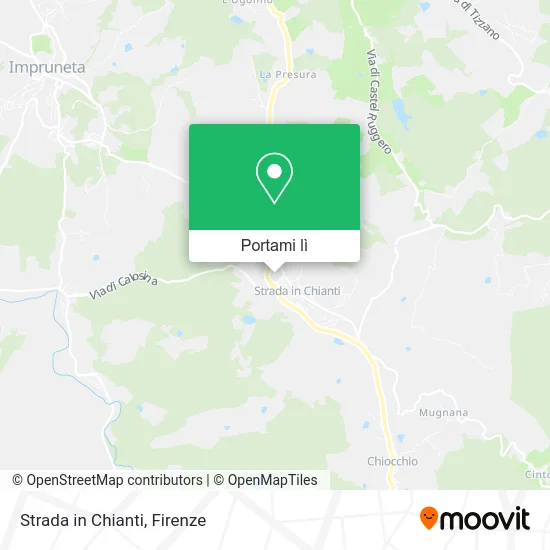 Mappa Strada in Chianti