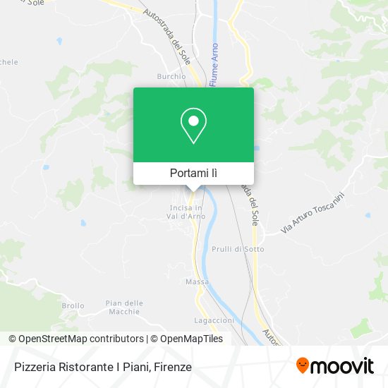 Mappa Pizzeria Ristorante I Piani