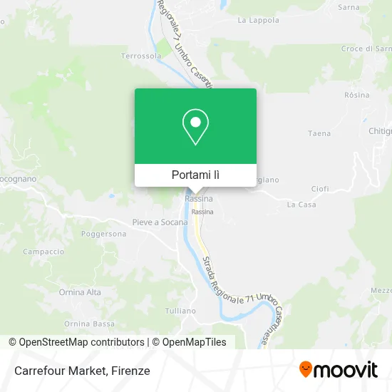 Mappa Carrefour Market