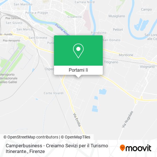Mappa Camperbusiness - Creiamo Sevizi per il Turismo Itinerante.