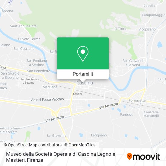 Mappa Museo della Società Operaia di Cascina Legno e Mestieri