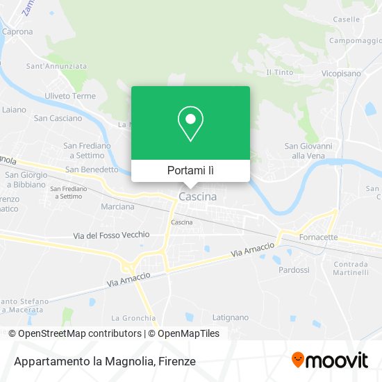 Mappa Appartamento la Magnolia